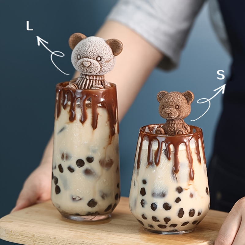 3D Printing With Silicone - 3D Bear-shaped Silicone Ice Molds, Suitable