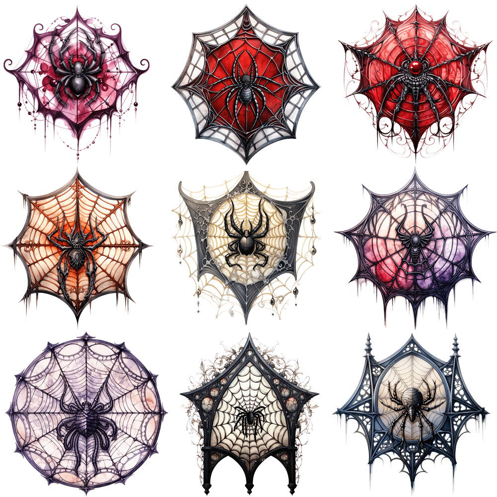 3D Printing Web - 15cm Kids Heat DTF Transfer Spider