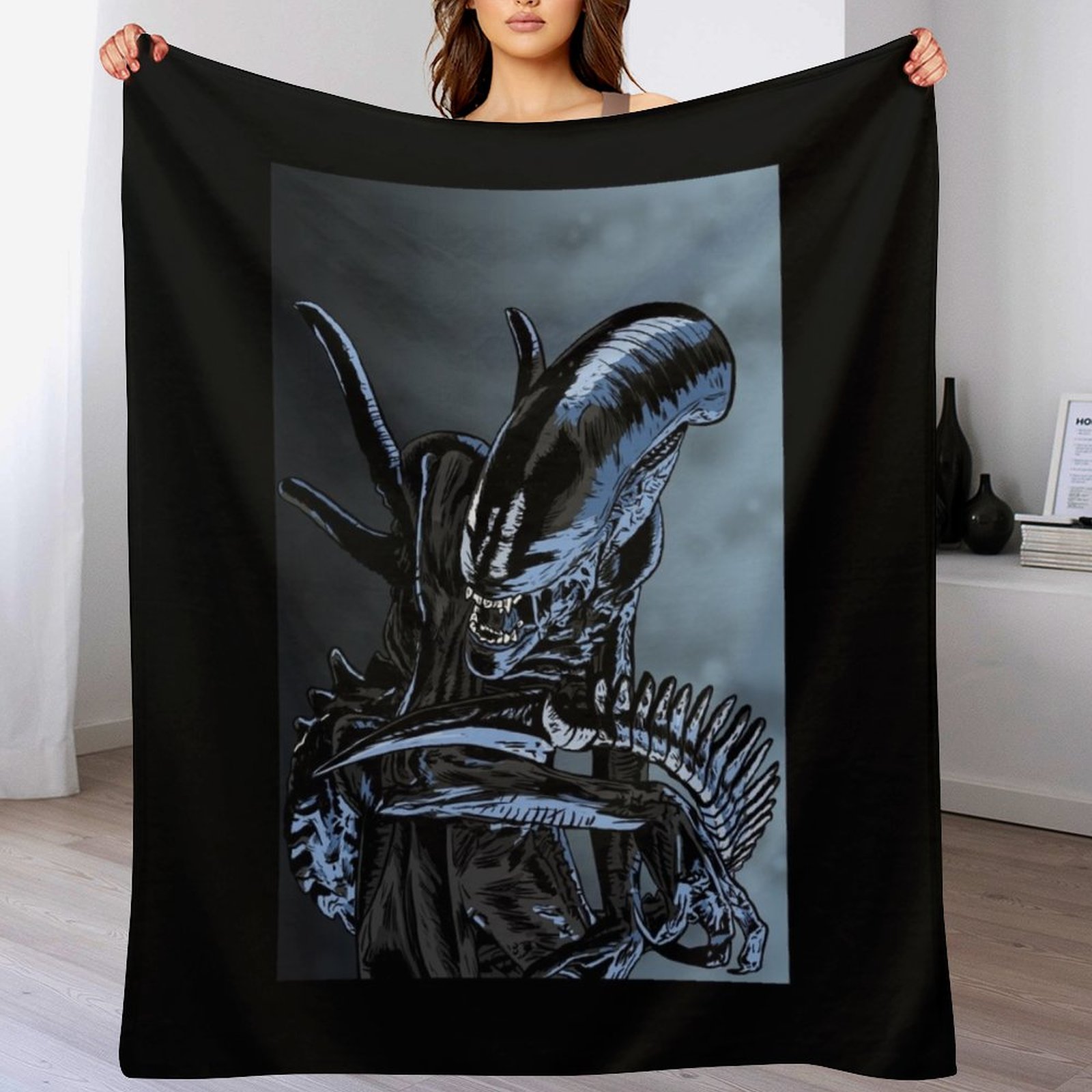 3D Printing Xenomorph - Xenomorph Throw Blanket Versatile Cozy Throw