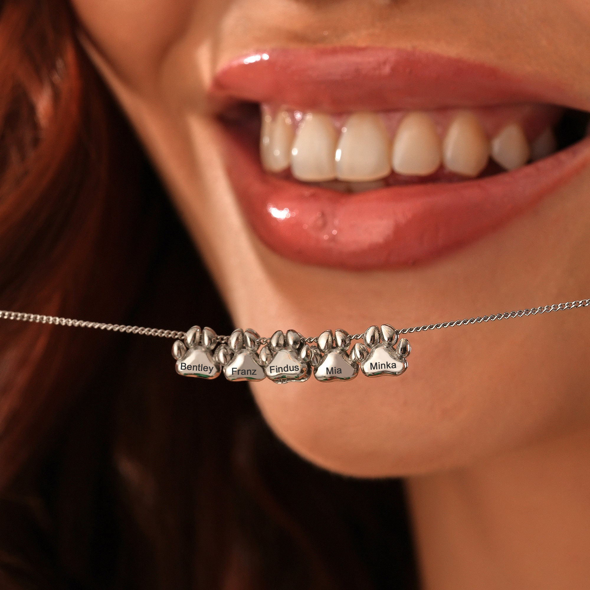 3D Printing Steel - Engraving Name Necklace Gift Personalized 3D