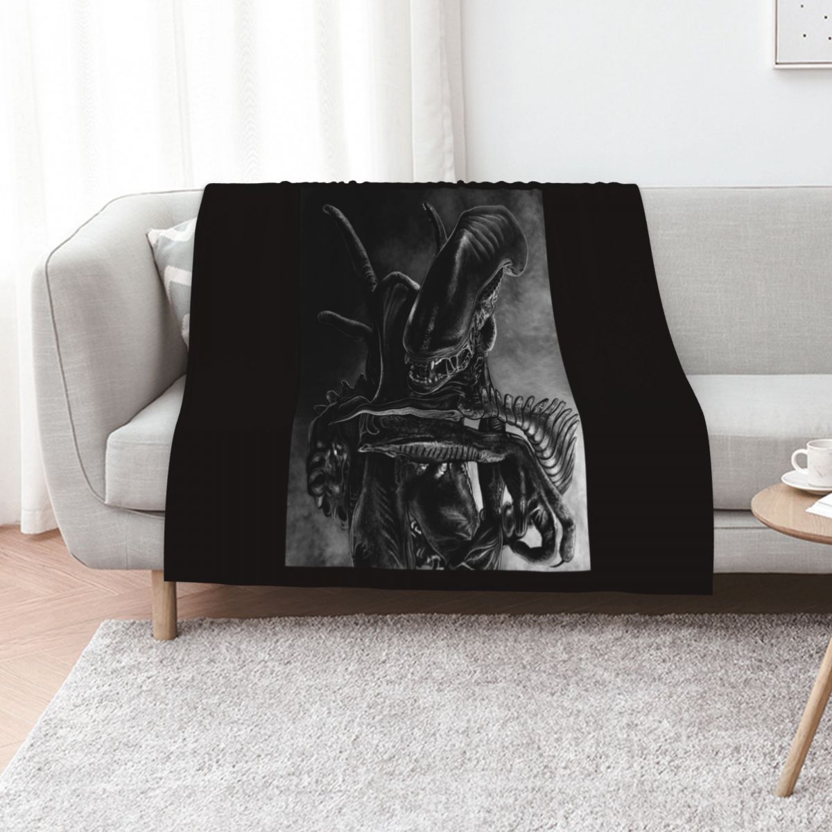 3D Printing Xenomorph - Xenomorph Throw Blanket Luxurious Soft Fuzzy