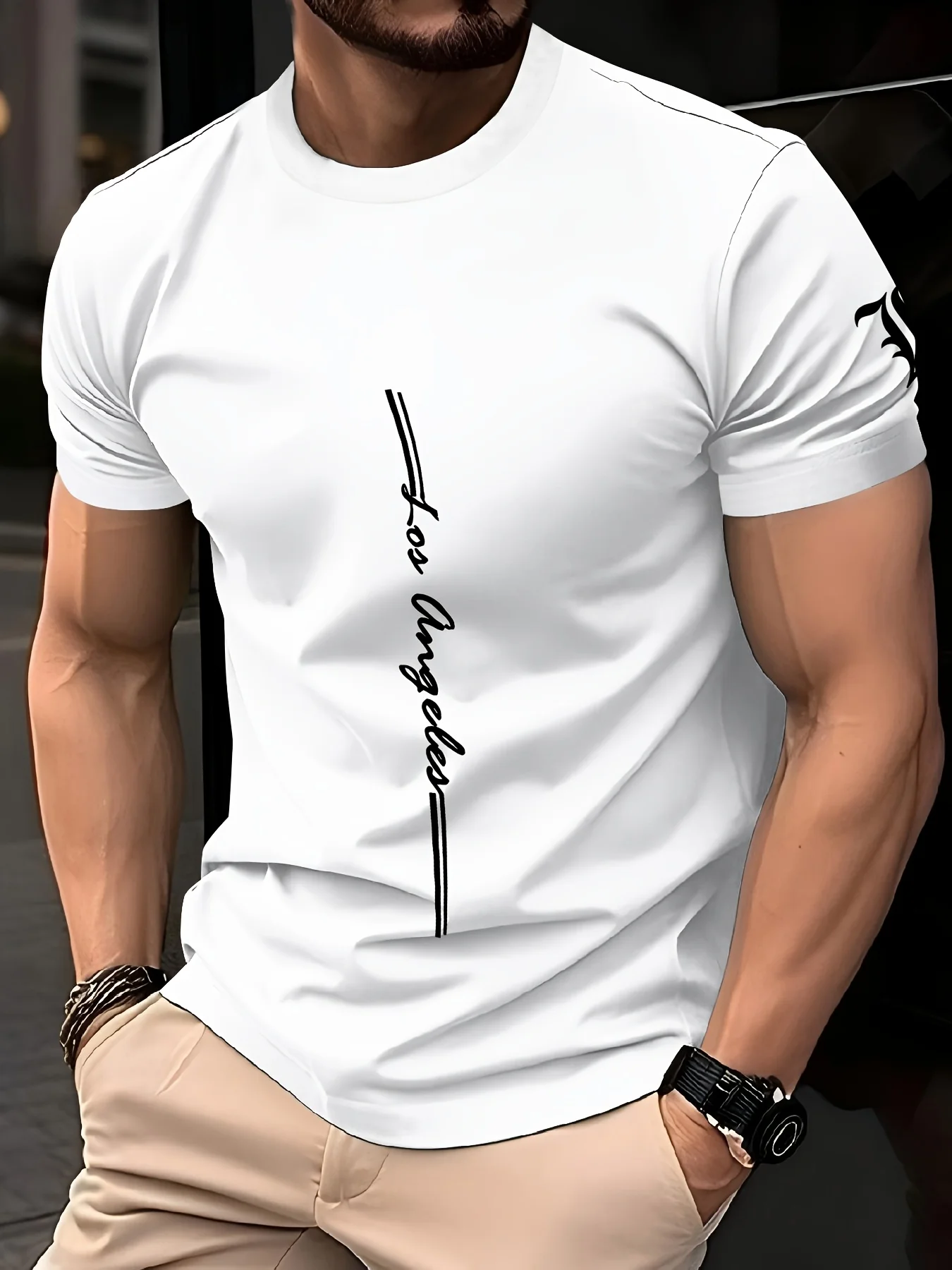 3D Printing On Fabric - Men's Quick Drying Breathable Loose Training