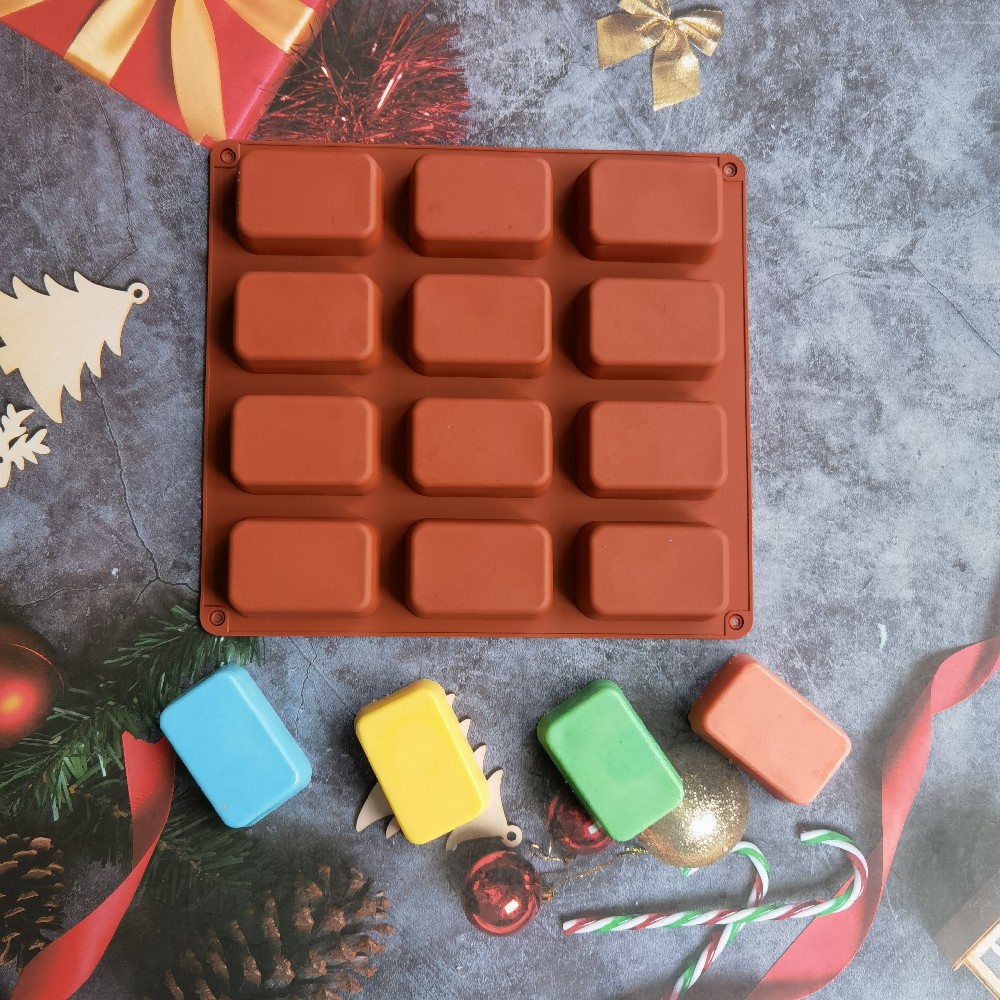 3D Printing With Silicone - 12 Cavity Square Silicone Soap Mold