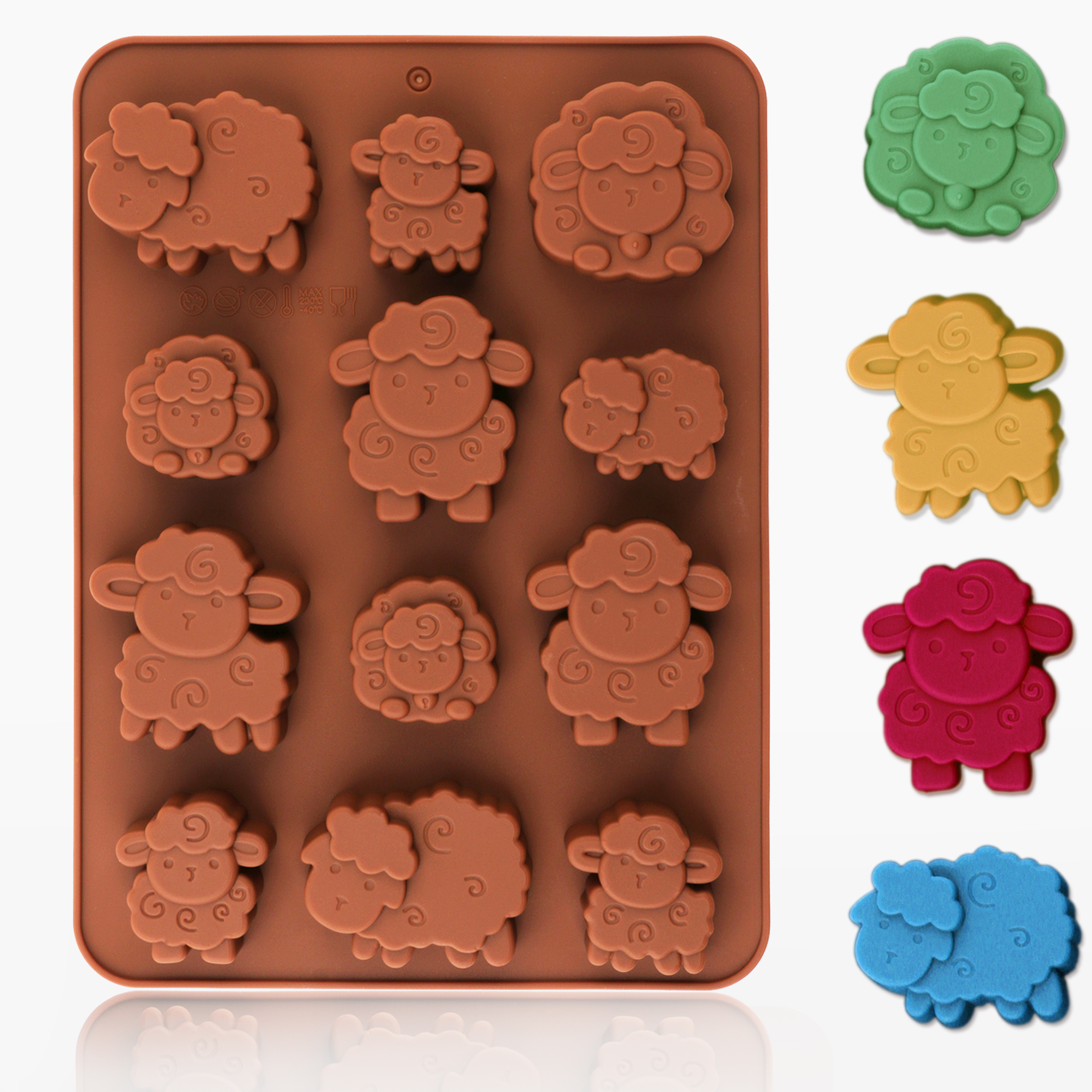 3D Printing With Silicone - 1pack silicone Eid lamb candy mold,