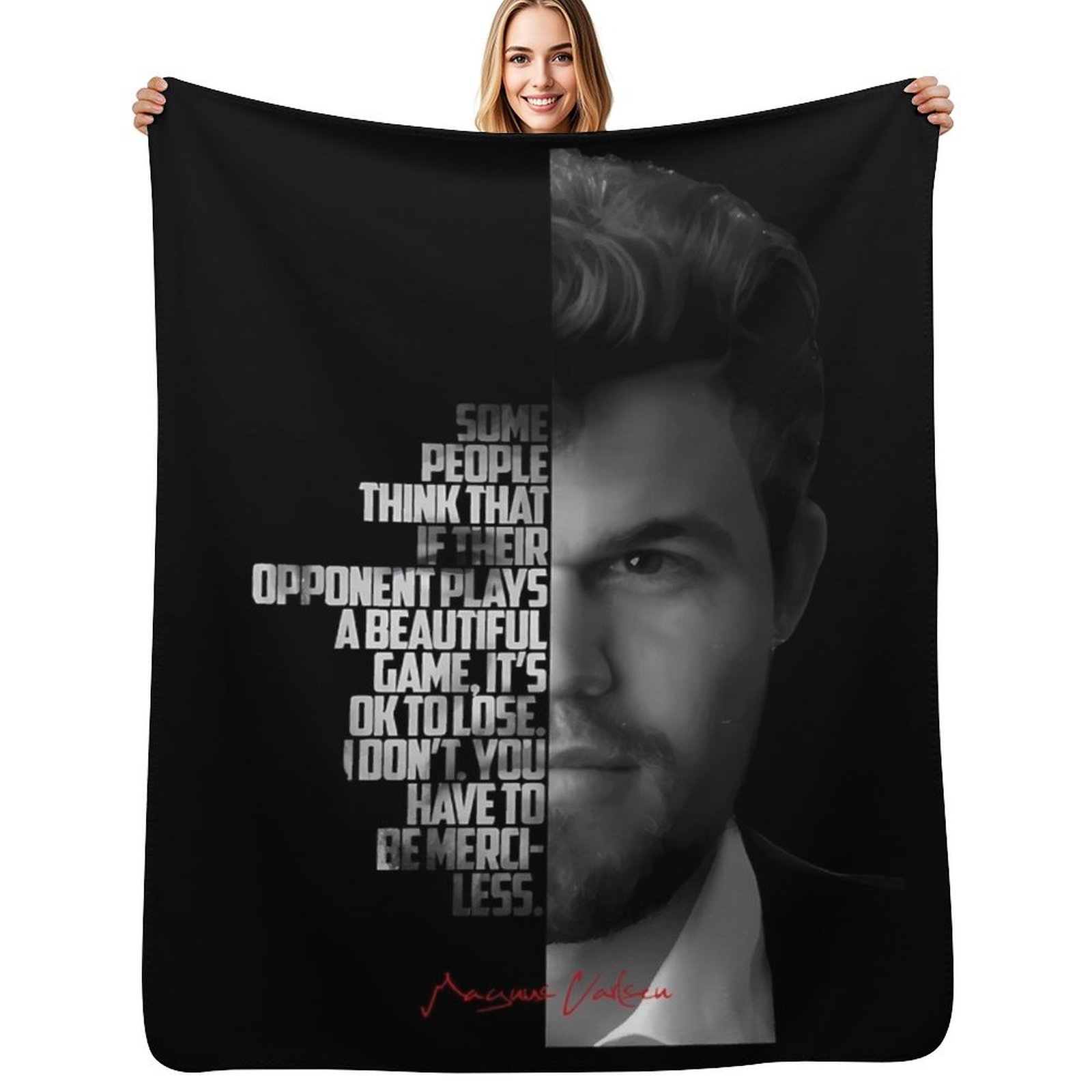 Black and white Magnus Carlsen - مراجعة 3D Printing Quotes وسعره