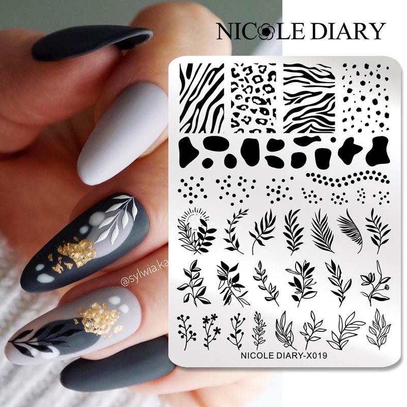 NICOLE DIARY Leaves Flower Nai - مراجعة 3D Printing Templates Free وسعره