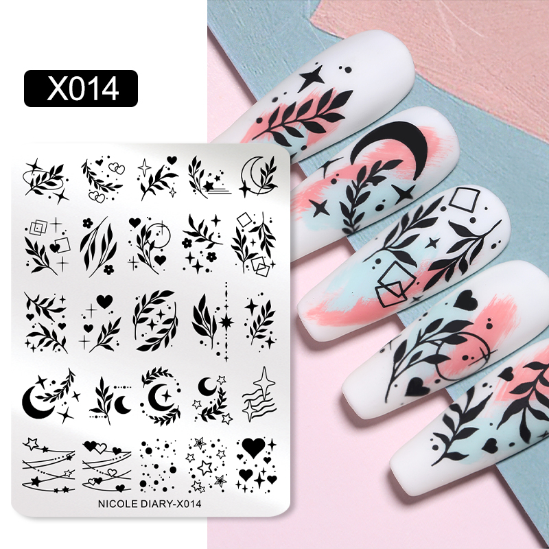 NICOLE DIARY Leaves Flower Nai - مراجعة 3D Printing Templates Free وسعره