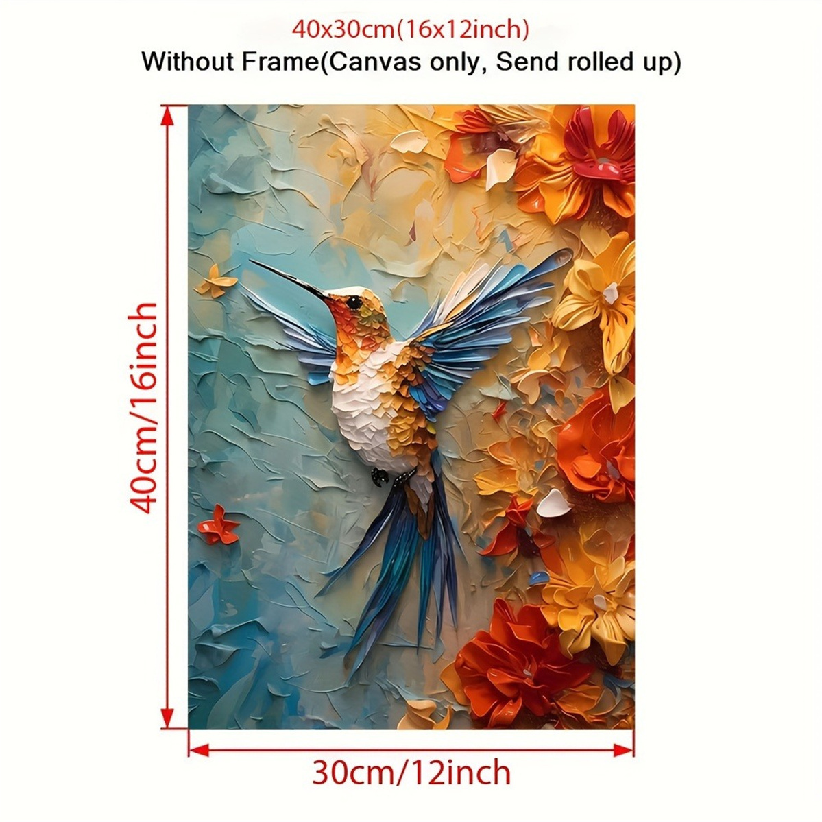 Vibrant Hummingbird & Floral 3 - مراجعة 3D Printing Wall وسعره