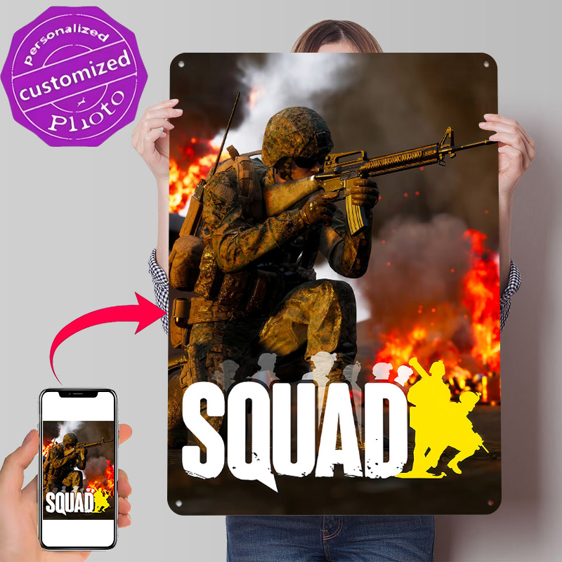 Squad Video Game Cover Art Pos - مراجعة 3D Printing Videos وسعره