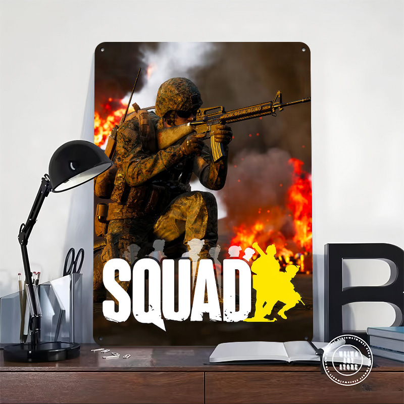 Squad Video Game Cover Art Pos - مراجعة 3D Printing Videos وسعره