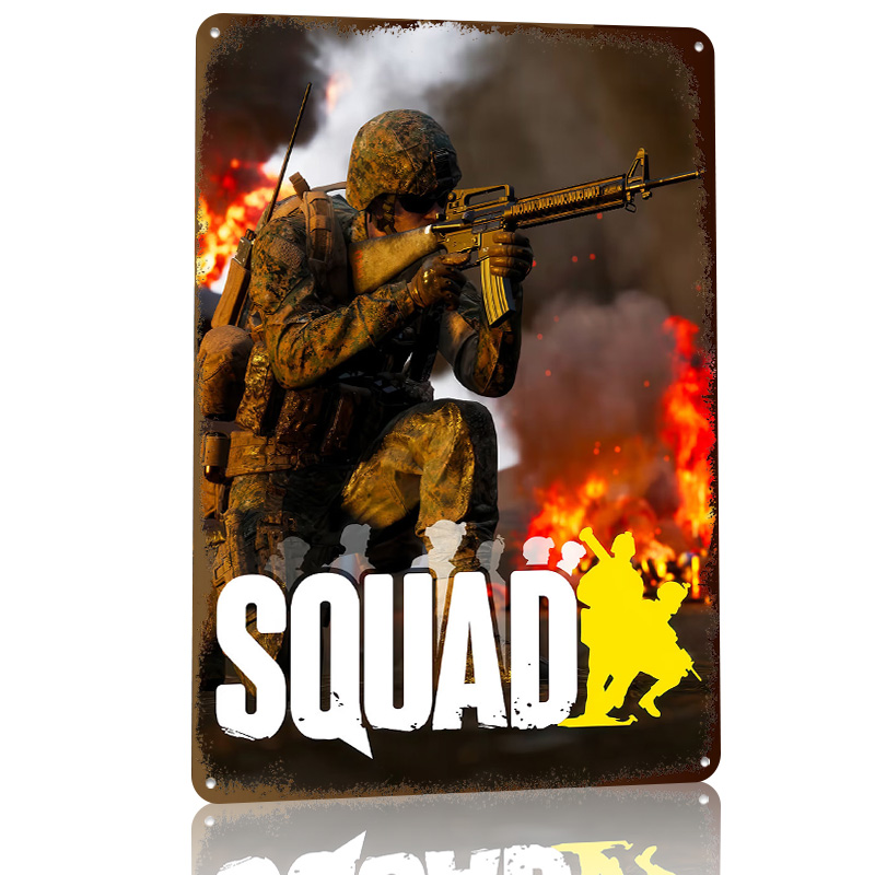 Squad Video Game Cover Art Pos - مراجعة 3D Printing Videos وسعره