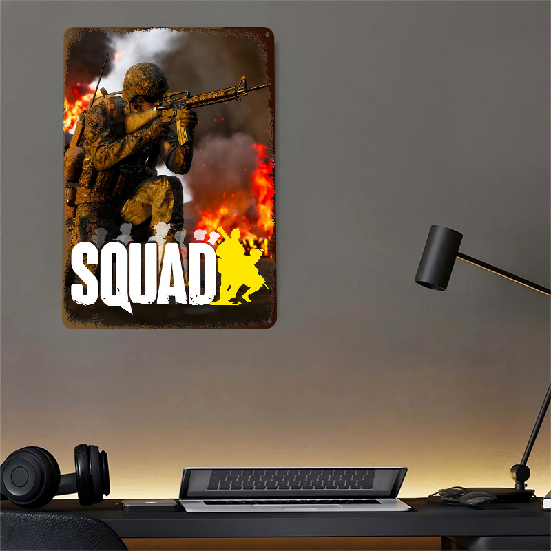Squad Video Game Cover Art Pos - مراجعة 3D Printing Videos وسعره