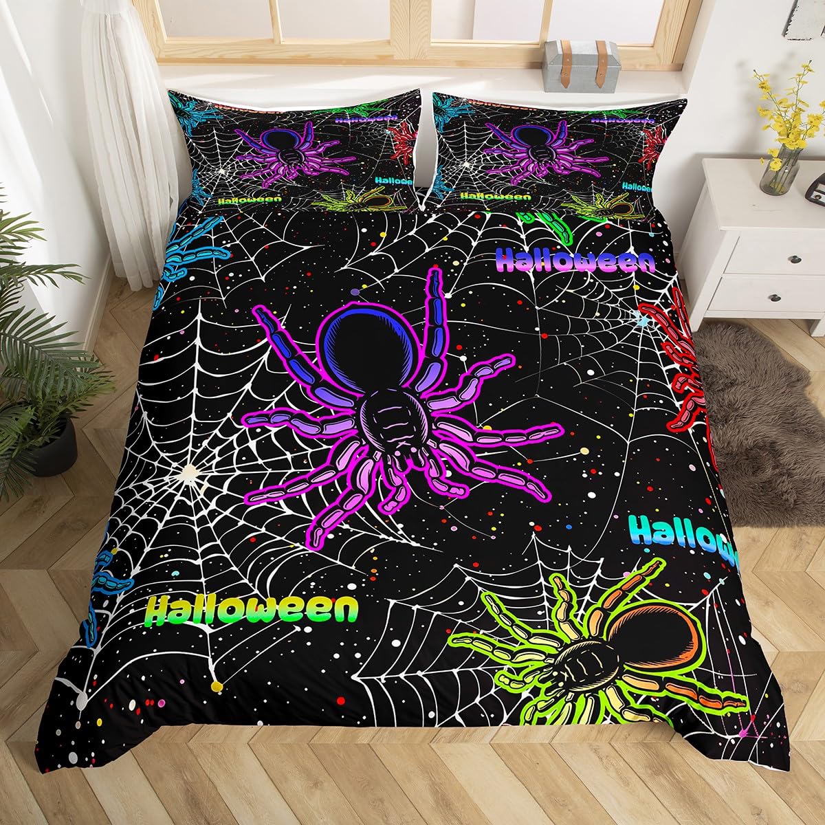 Halloween Spider Web Twin Quee - مراجعة 3D Printing Web وسعره