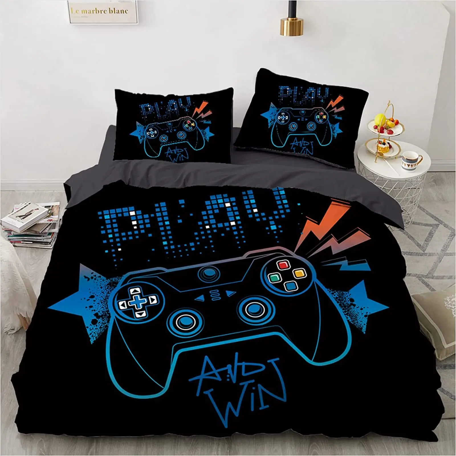 Gamer Duvet Cover for Boys Gam - مراجعة 3D Printing Videos وسعره