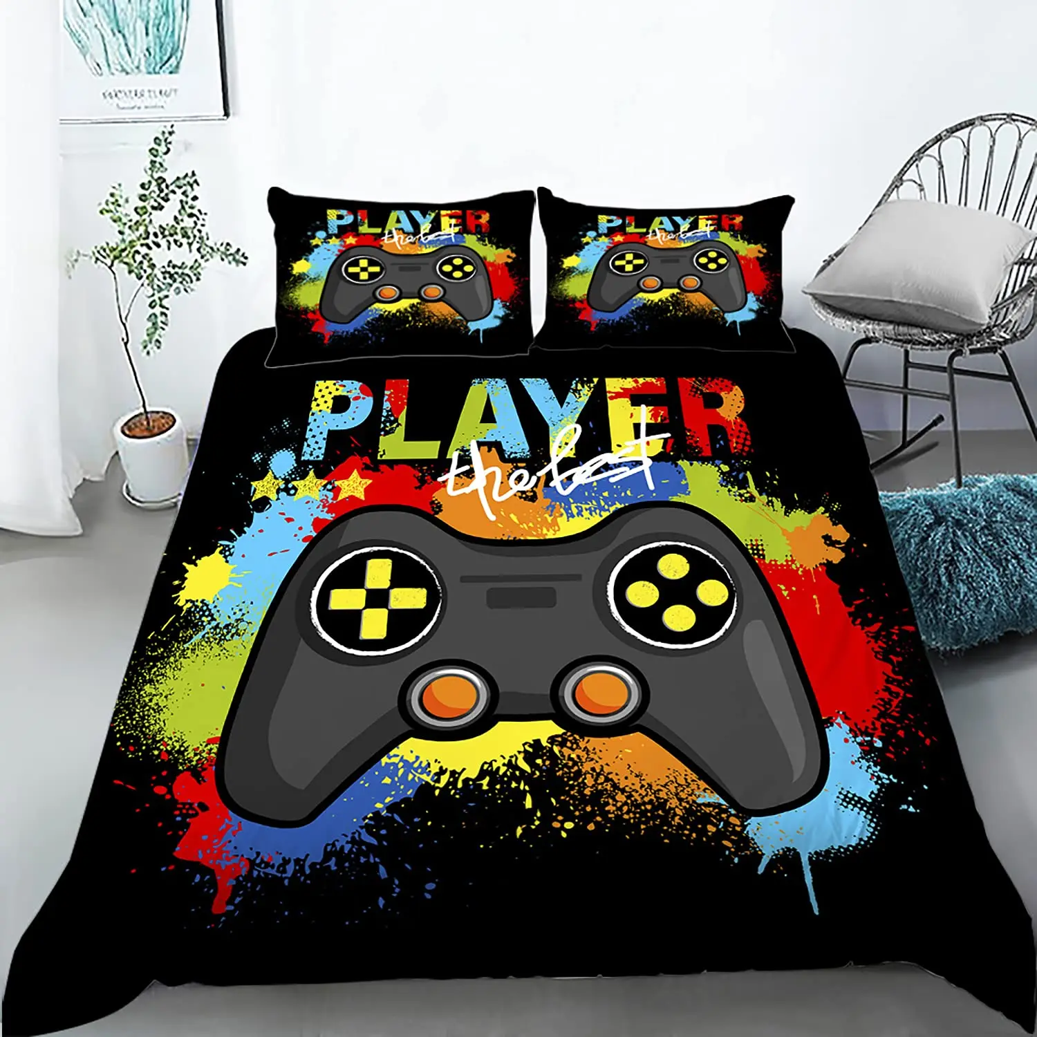 Gamer Duvet Cover for Boys Gam - مراجعة 3D Printing Videos وسعره