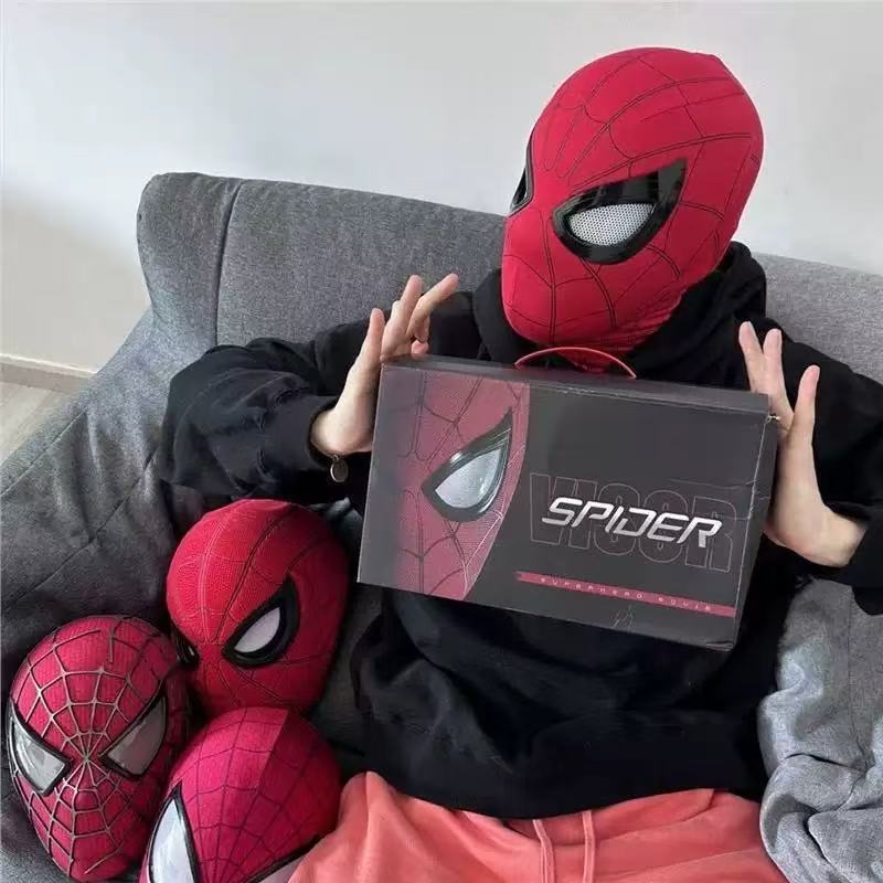 Marvel Spiderman Mask With Har - مراجعة 3D Printing Web وسعره