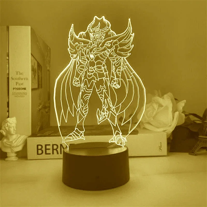 Hot Saint Seiya 3D  LED Night  - مراجعة 3D Printing Lamp وسعره