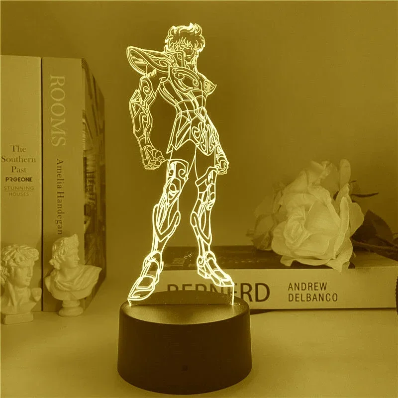 Hot Saint Seiya 3D  LED Night  - مراجعة 3D Printing Lamp وسعره