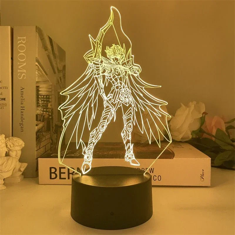 Hot Saint Seiya 3D  LED Night  - مراجعة 3D Printing Lamp وسعره