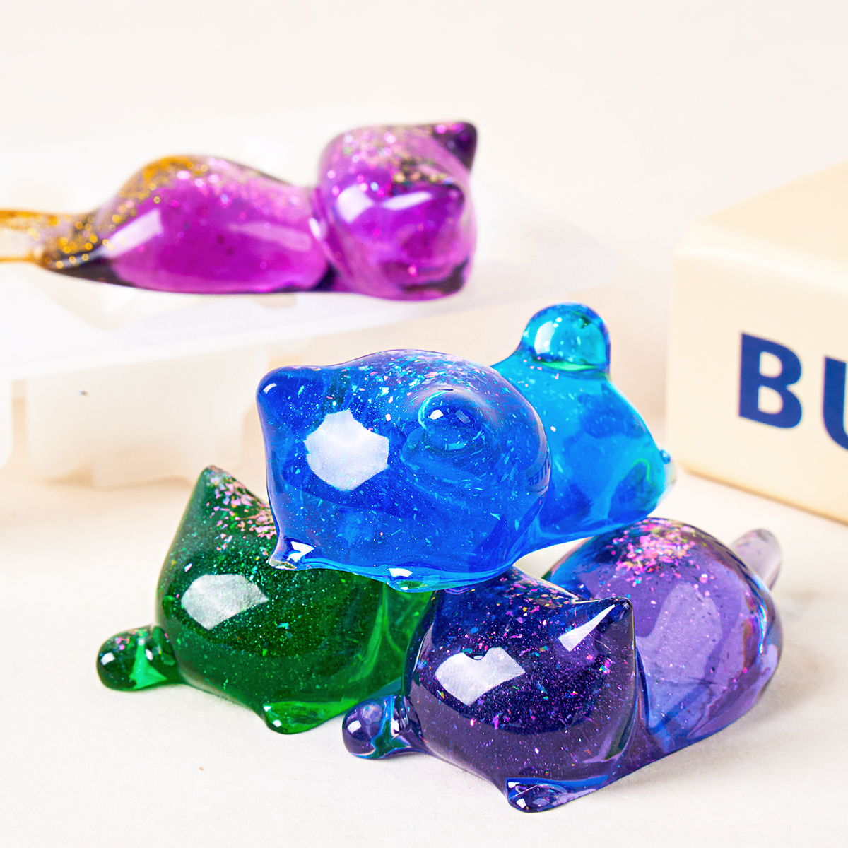 3D Cat Crystal Epoxy Resin Mol - مراجعة 3D Printing With Silicone وسعره
