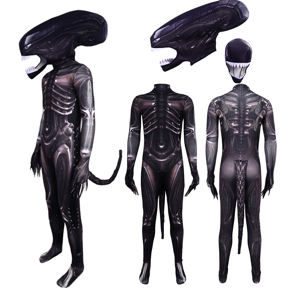 Alien Xenomorph Cosplay Costum - مراجعة 3D Printing Xenomorph وسعره