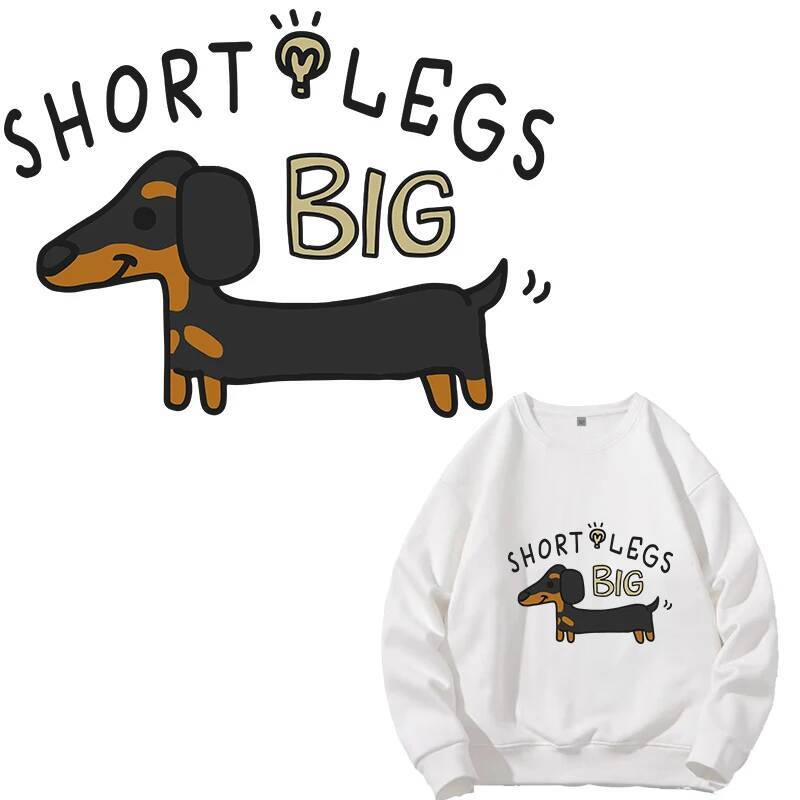 24.3cmX18cm Cartoon Dachshund  - مراجعة 3D Printing On Fabric وسعره