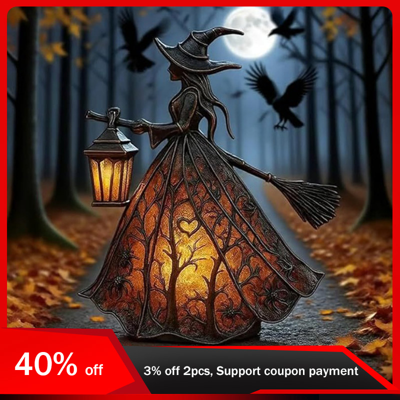 16cm/6.3in Halloween Witch Des - مراجعة 3D Printing Lamp وسعره