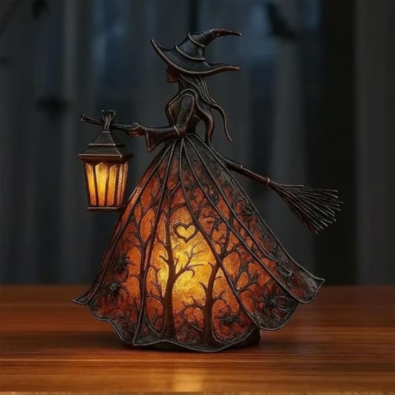 16cm/6.3in Halloween Witch Des - مراجعة 3D Printing Lamp وسعره