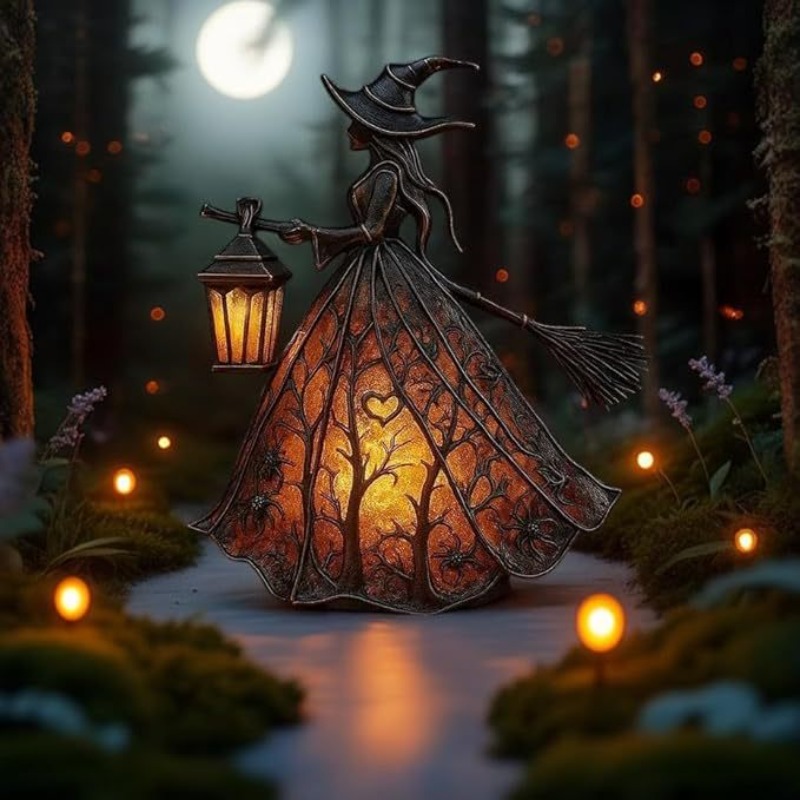 16cm/6.3in Halloween Witch Des - مراجعة 3D Printing Lamp وسعره