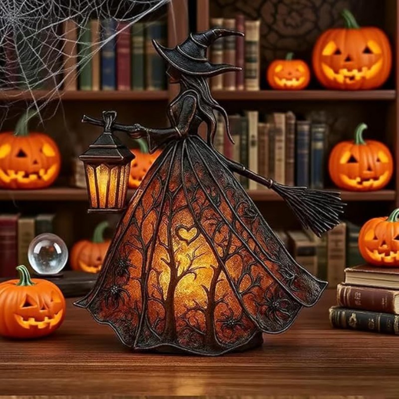 16cm/6.3in Halloween Witch Des - مراجعة 3D Printing Lamp وسعره