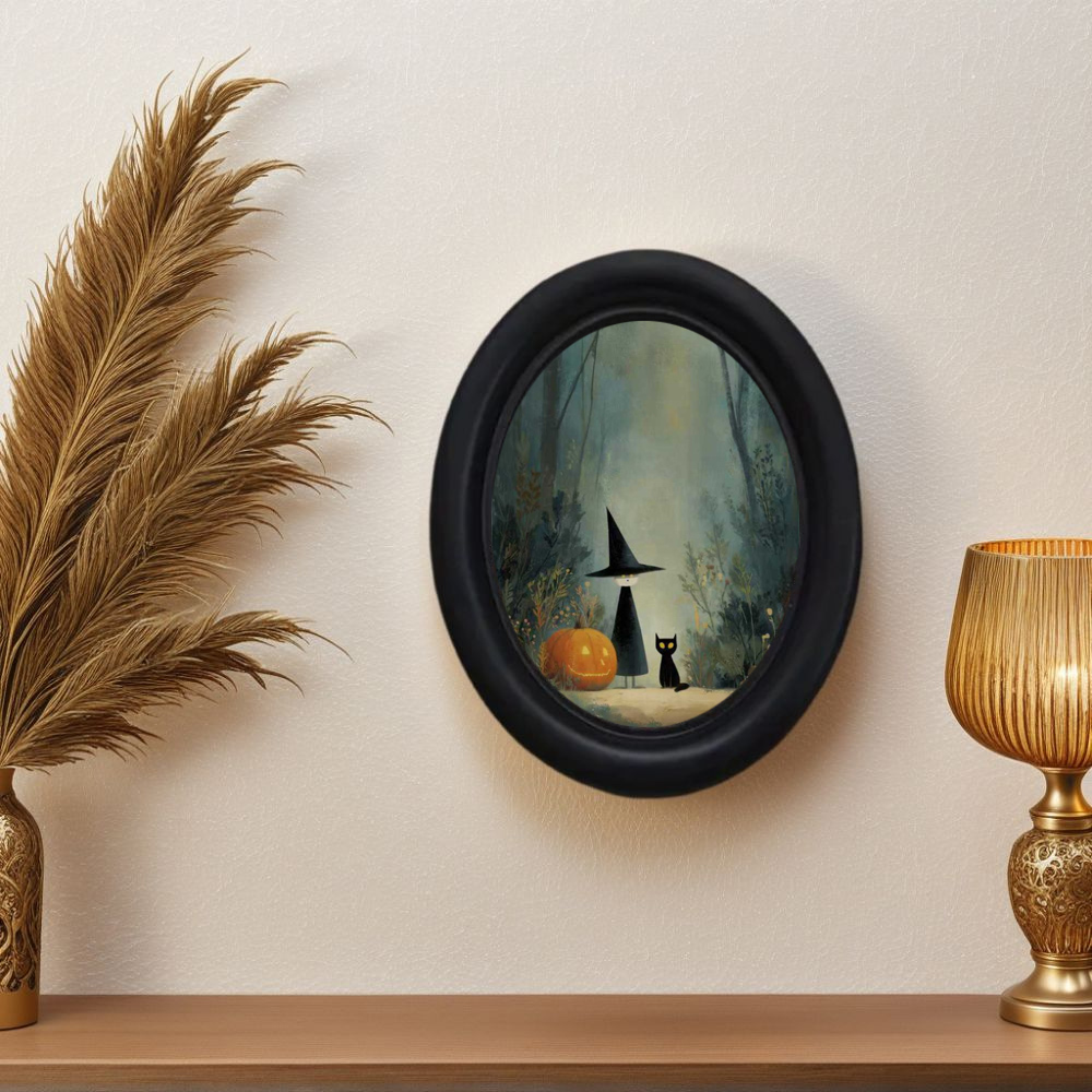 A 3D Vintage Halloween Witch a - مراجعة 3D Printing Wall وسعره