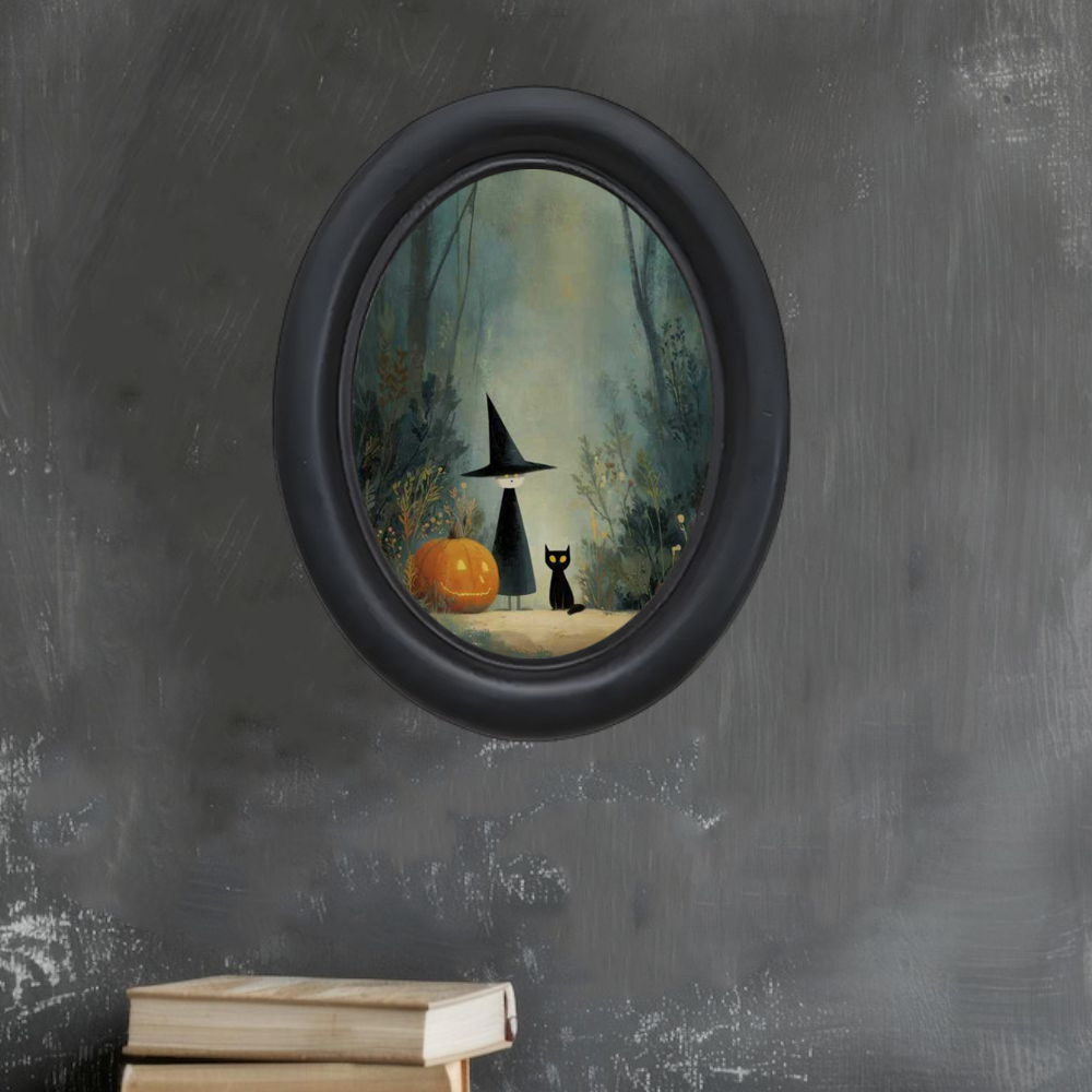 A 3D Vintage Halloween Witch a - مراجعة 3D Printing Wall وسعره
