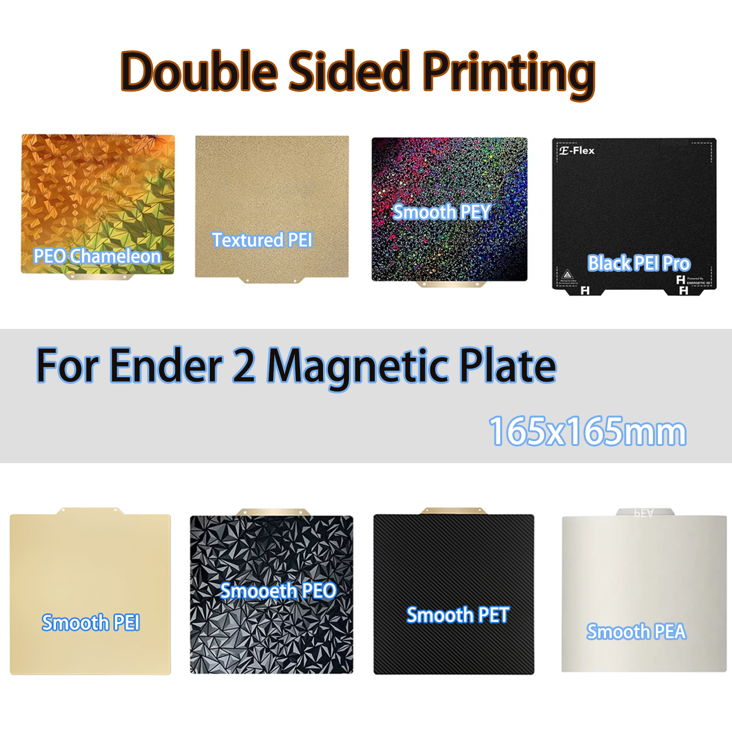 Ender-2 Pro 165x165mm PEI Shee - مراجعة Pei Sheet وسعره