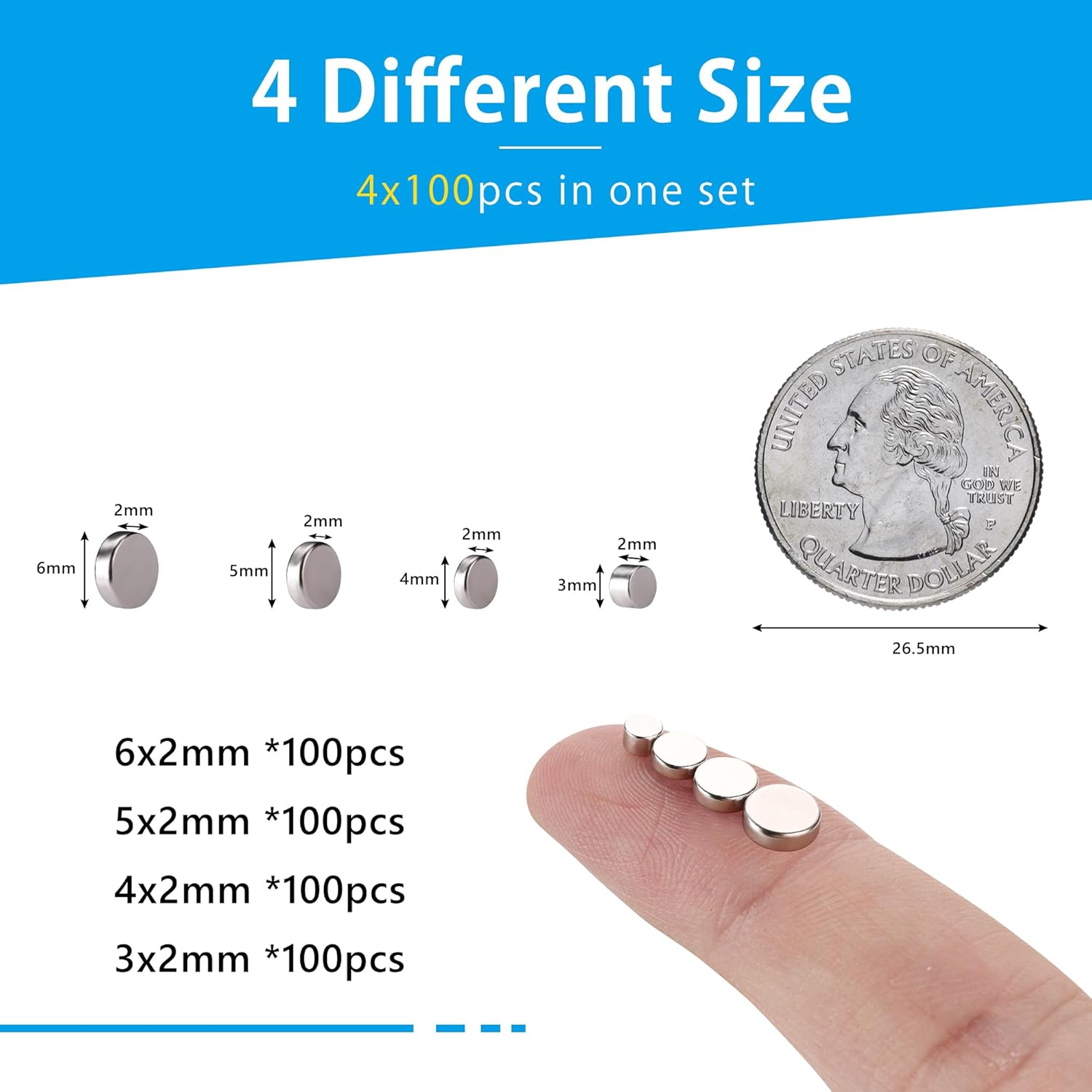 Tiny Magnets, 4 Different Size - مراجعة 3D Printing Glue Stick وسعره