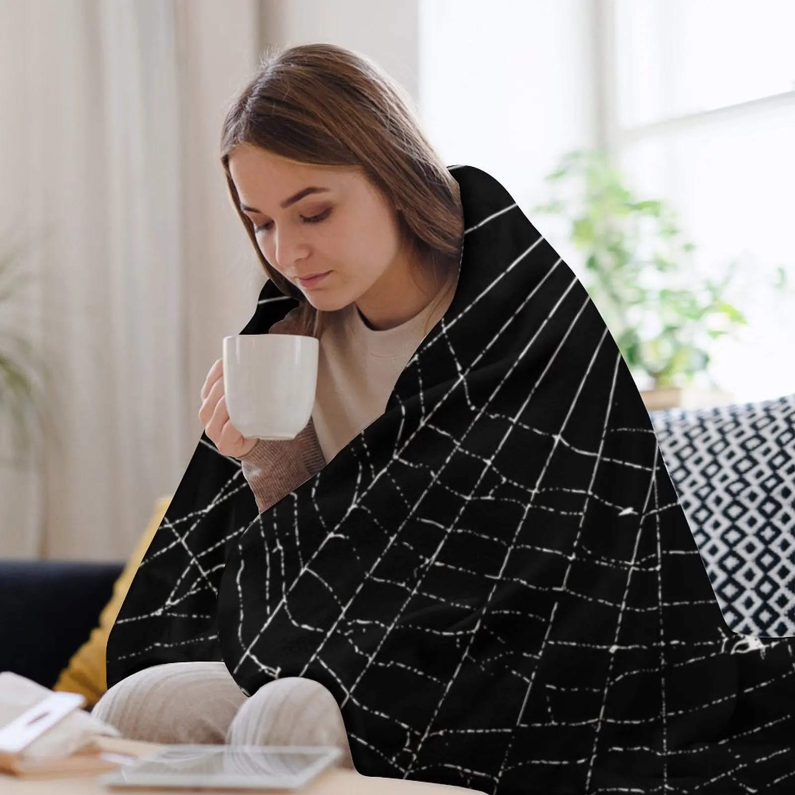 Spider Web Throw Blanket Fluff - مراجعة 3D Printing Web وسعره