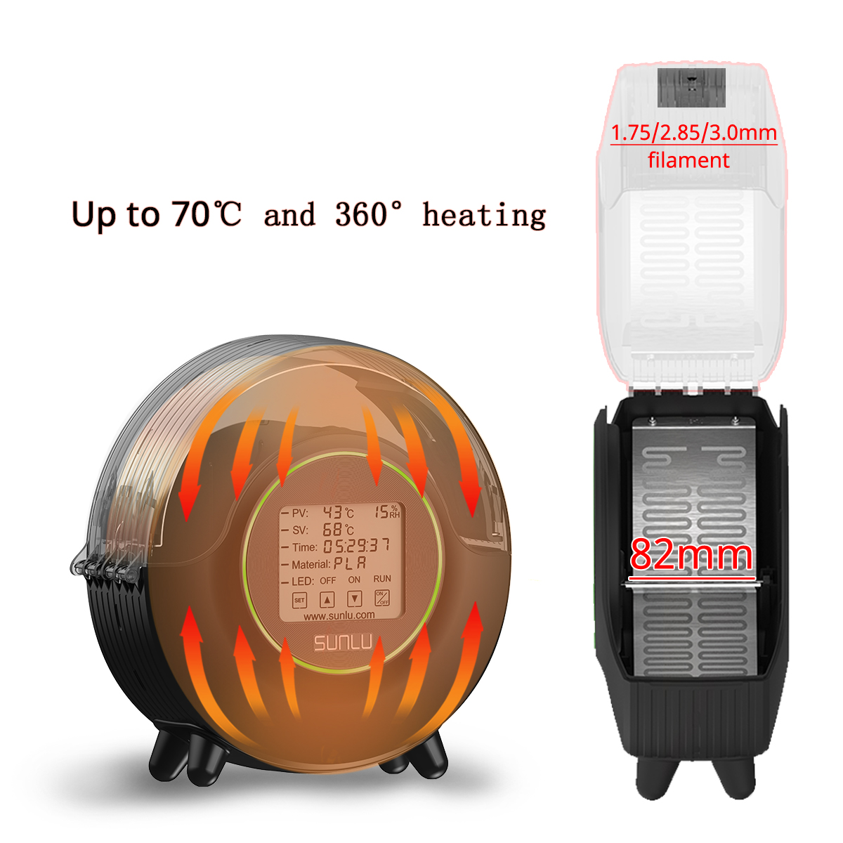 SUNLU S2 3D Filament Dryer Upg - مراجعة 3D Printing Aluminium وسعره
