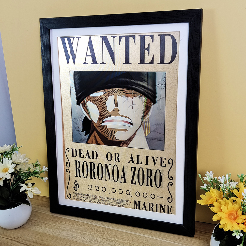 Anime Art One Piece Luffy Zoro - مراجعة 3D Printing Wall وسعره