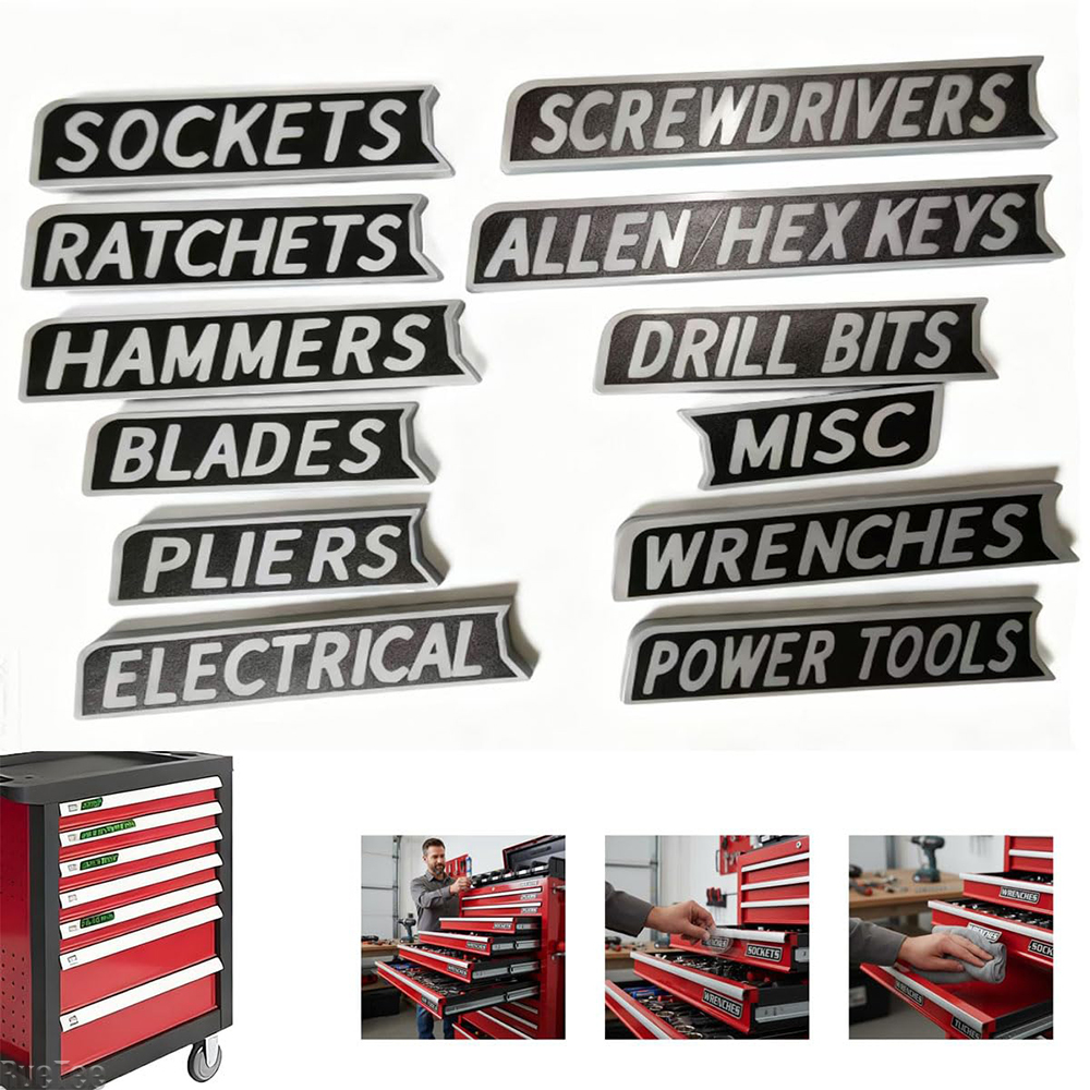 12 Pack Magnetic Toolbox Label - مراجعة 3D Printing Quotes وسعره
