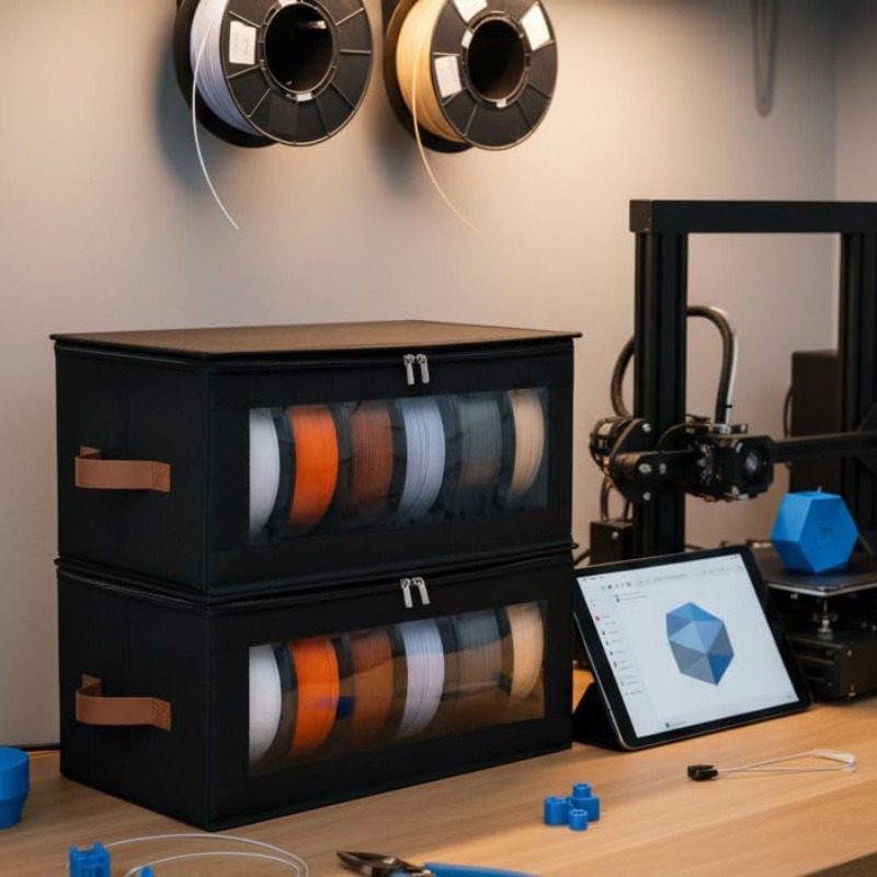Filament Storage Box - 3D Prin - مراجعة 3D Printing Wall وسعره