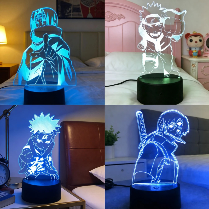 Anime Uzumaki Nar Ut O LED Nig - مراجعة 3D Printing Lamp وسعره