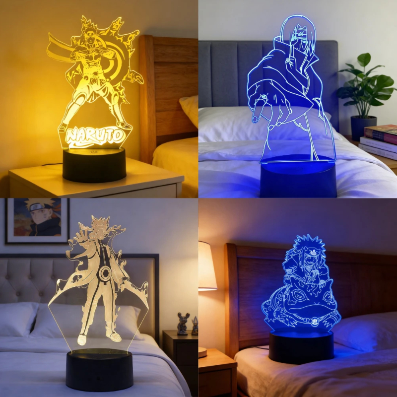 Anime Uzumaki Nar Ut O LED Nig - مراجعة 3D Printing Lamp وسعره