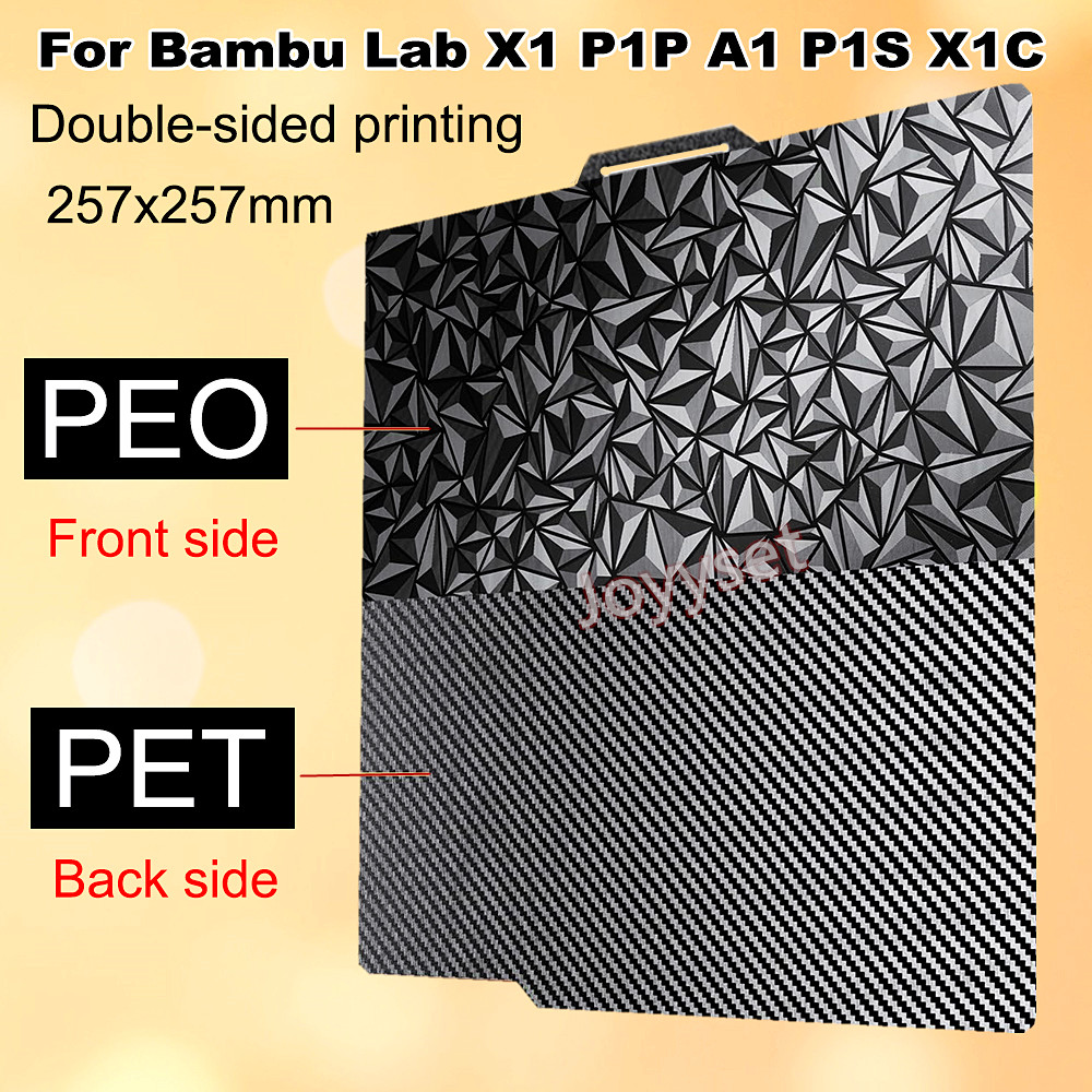 PEO PET For Bambu Lab X1 P1S P - مراجعة 3D Printing X1 Carbon وسعره