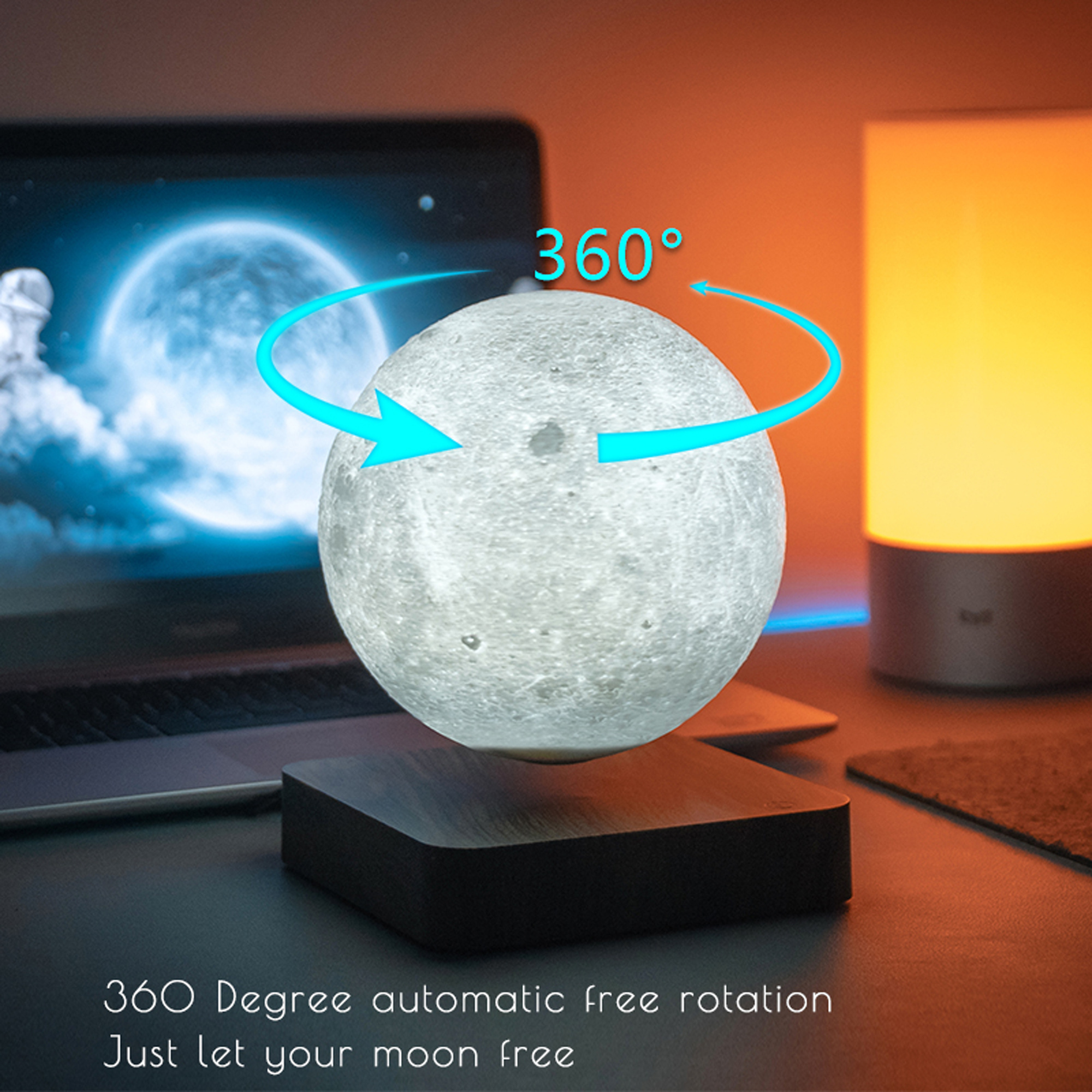 Minimalism Magnetic Levitation - مراجعة 3D Printing Lamp وسعره