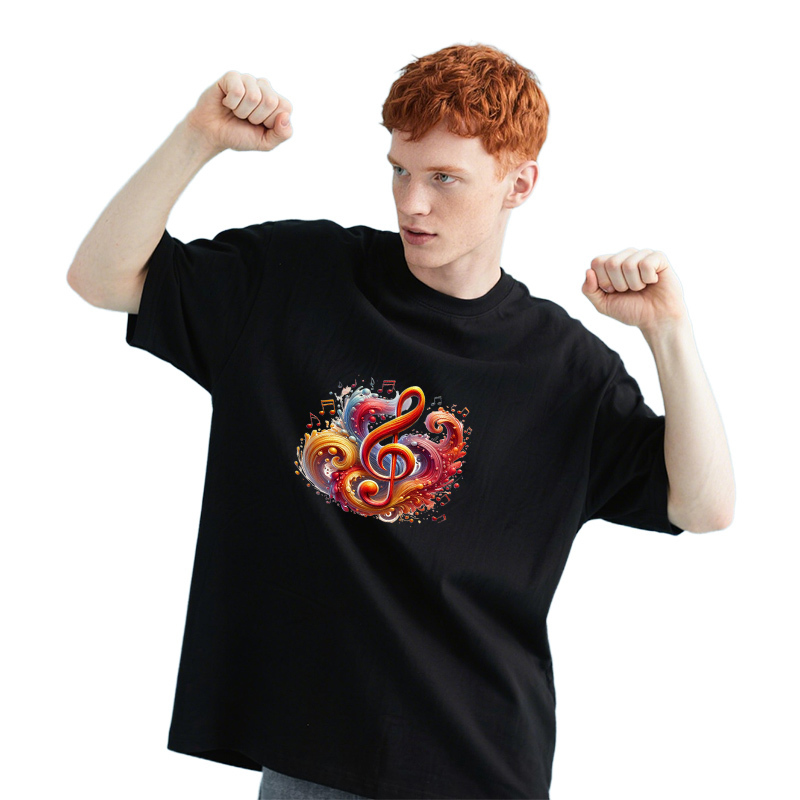 Color music symbols heat trans - مراجعة 3D Printing On Fabric وسعره