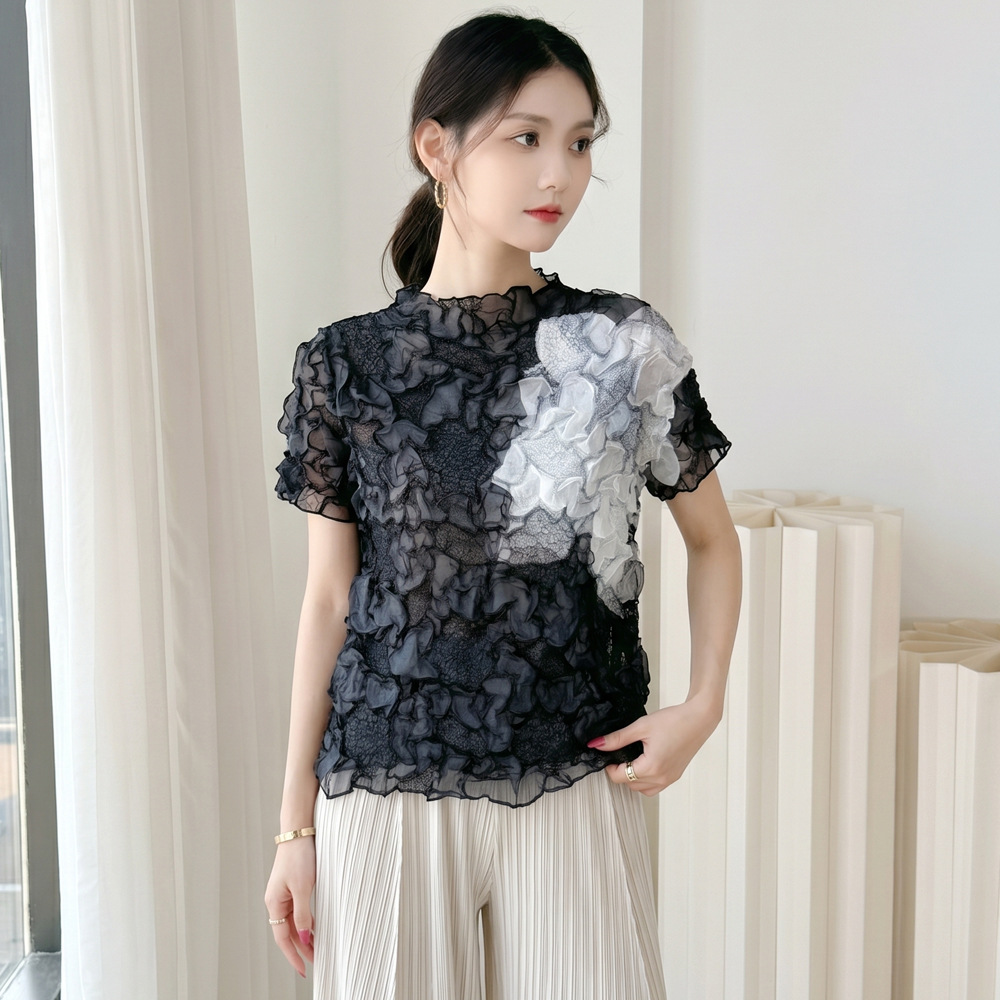 Miyake Pleated T-shirt 2025 Su - مراجعة 3D Printing On Fabric وسعره