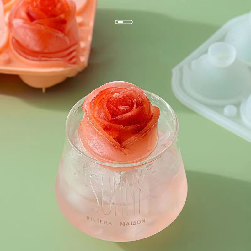 3D Rose Ice Molds 4 Holes Ice  - مراجعة 3D Printing With Silicone وسعره