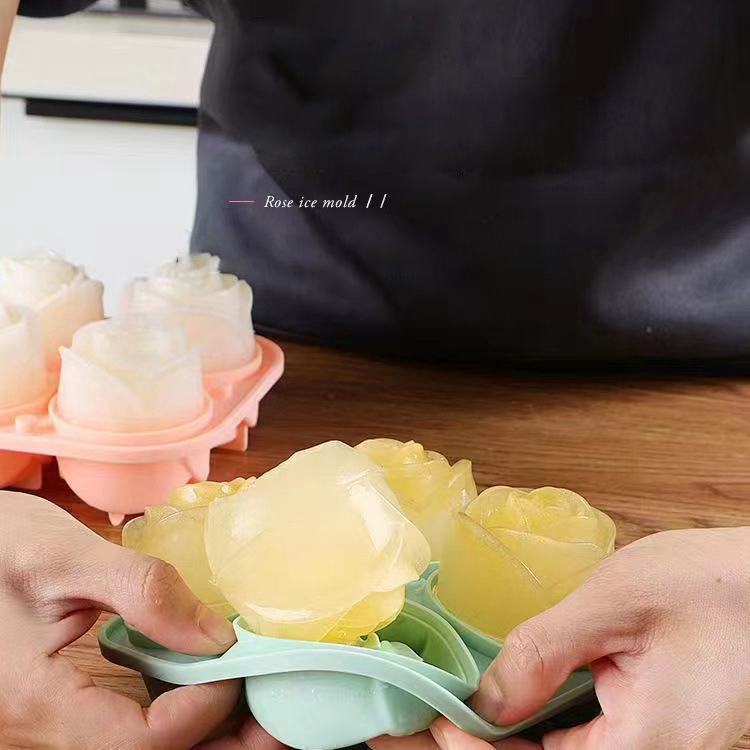 3D Rose Ice Molds 4 Holes Ice  - مراجعة 3D Printing With Silicone وسعره