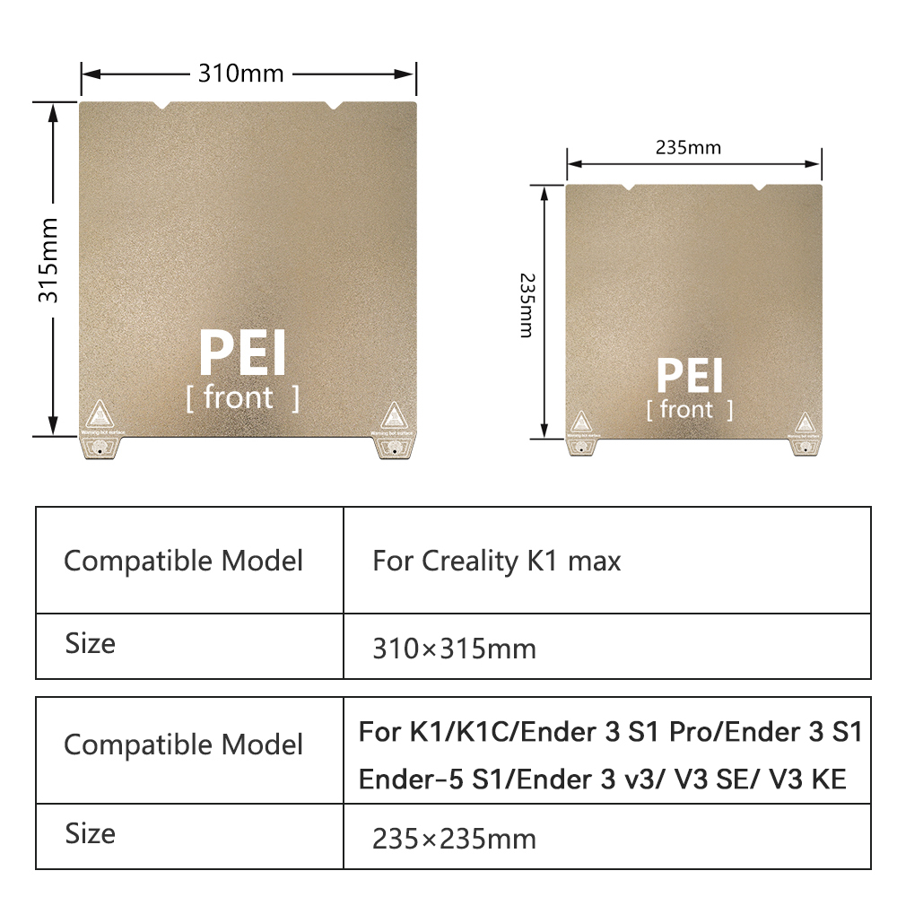 K1 Max Build Plate For Crealit - مراجعة Pei Sheet وسعره