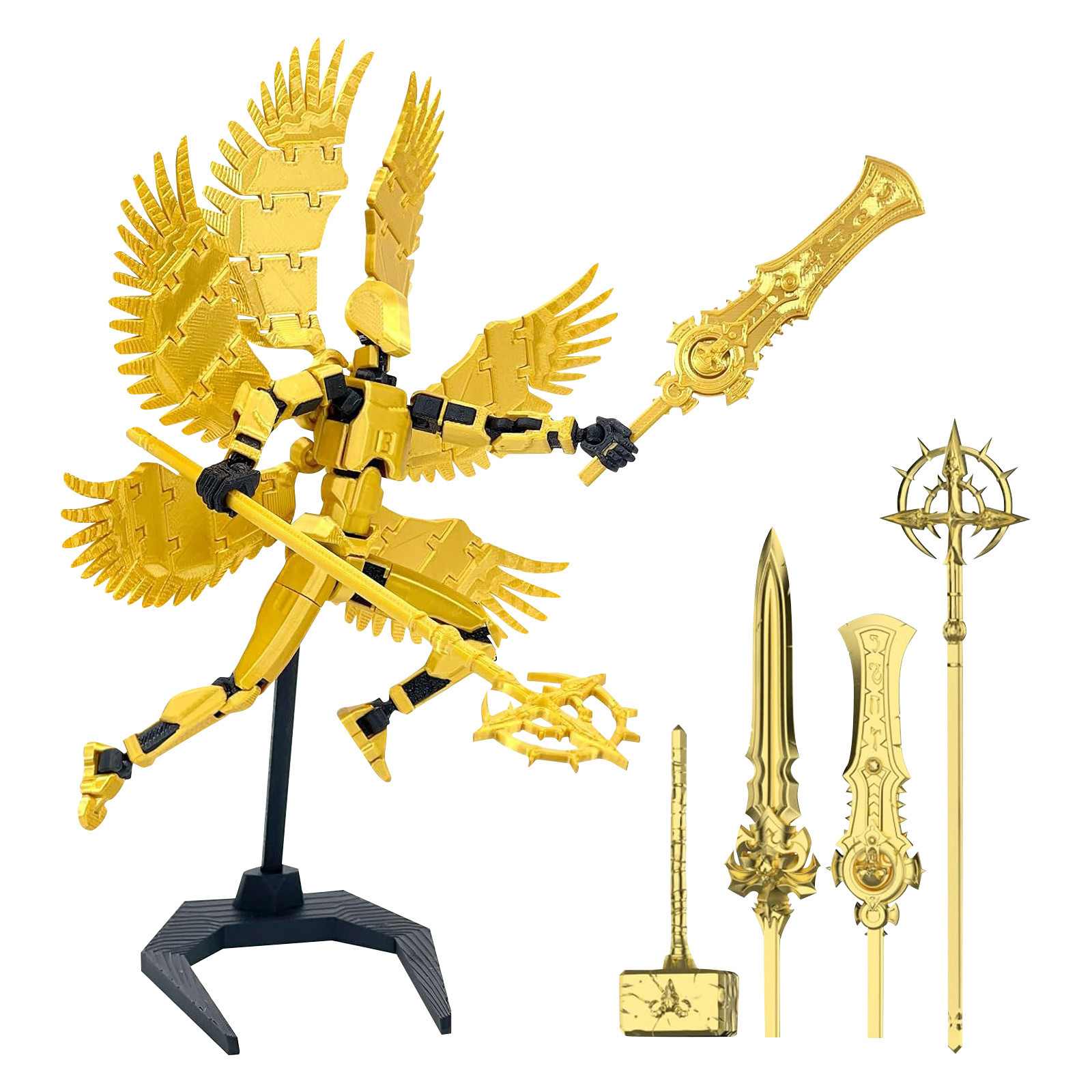 Titan 13 With Wings Figure Toy - مراجعة 3D Printing Aluminium وسعره