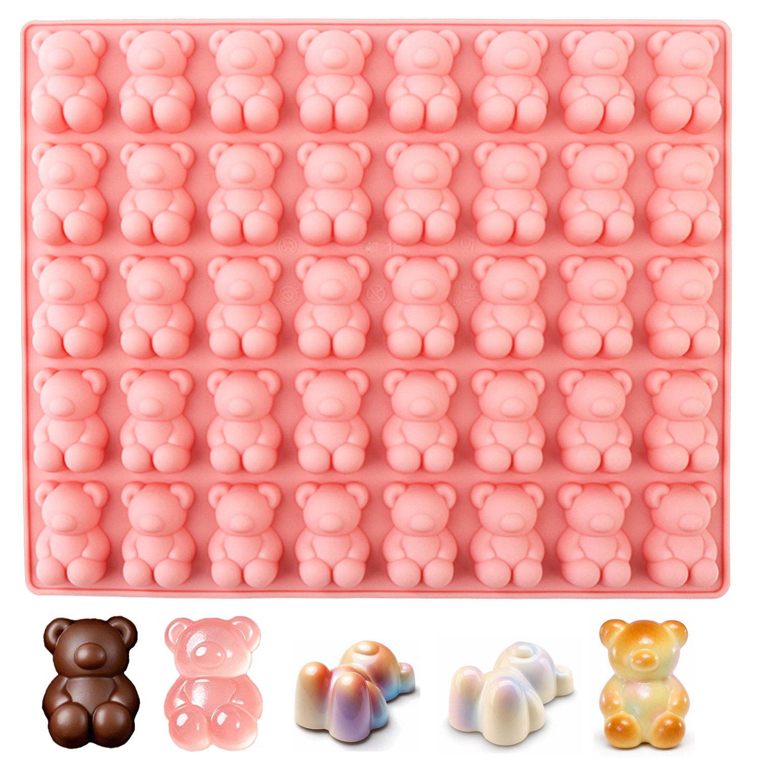 40-Piece Bear-Shaped Silicone  - مراجعة 3D Printing With Silicone وسعره